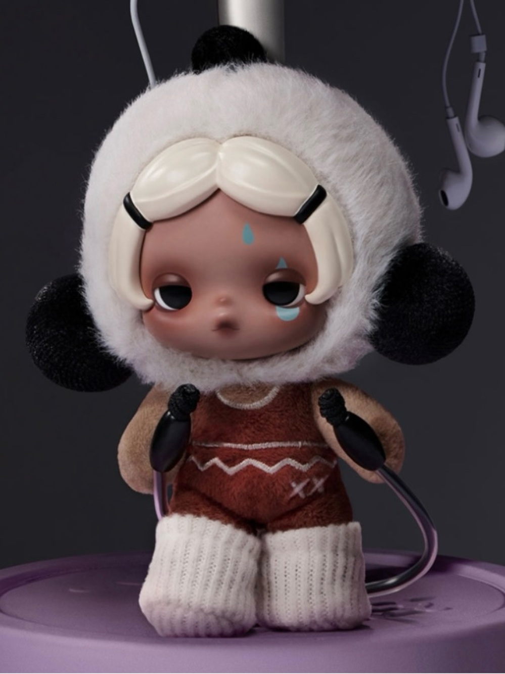 Pop Mart Skullpanda Off Mode Vinyl Plush Pendant - Rest Day